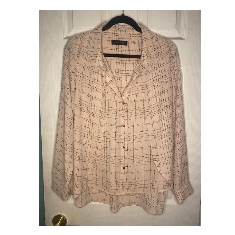 Ivanka Trump Pastel Pink Button Down Blouse